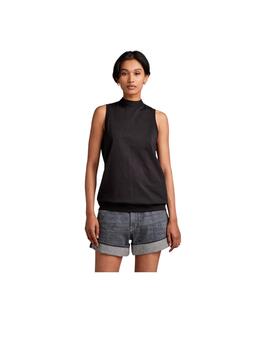Top G-Star Open Back Negro Mujer