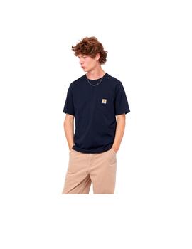 Camiseta Carhartt S/S Pocket Marino Hombre