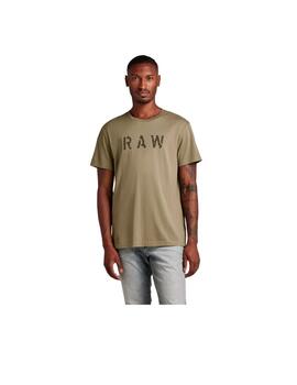 Camiseta G-Star RAW r t Camel Hombre