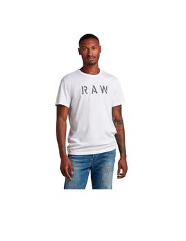 Camiseta G-Star RAW r t Blanca Hombre
