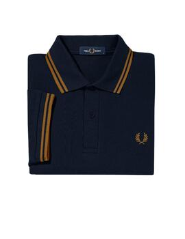 Polo Fred Perry Twin Marino Hombre