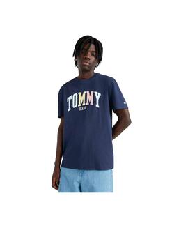 Camiseta Tommy Jeans Universitaria Marino Hombre