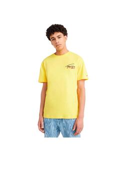 Camiseta Tommy Jeans Grafica Amarilla Hombre