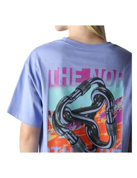 Camiseta The North Face Graphic Azul Mujer