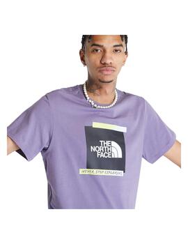 Camiseta The North Face Graphic Morado Hombre