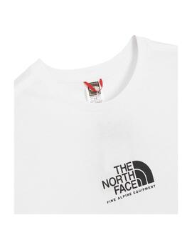camiseta blanca the north face