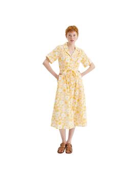 Vestido Compañía Fantástica Floral Amarillo Mujer