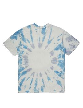 Camiseta Market Smiley Stay Calm Tie-Dye Azul Unisex