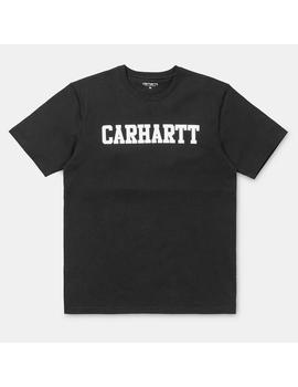 Camiseta Carhartt College Negra Hombre