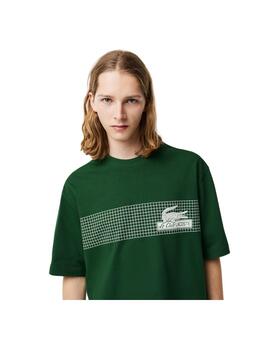 Camiseta Lacoste Heritage Loose Fit Verde Hombre