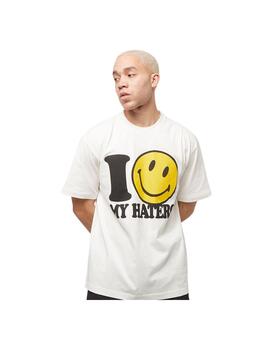 Camiseta Market Smiley Haters Blanco Unisex