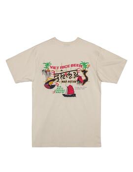 Camiseta Grimey Viet Cong Beer Beige Unisex