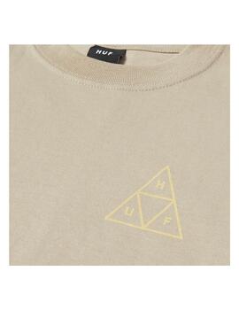 Camiseta Huf Set Triple Triangle Beige Hombre