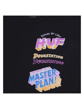 Camiseta Huf Master Plan Negro Hombre