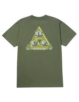 Camiseta Huf Paid In Full Verde Hombre