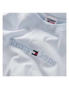 Camiseta Tommy Jeans Classic Small Text Azul Hombre