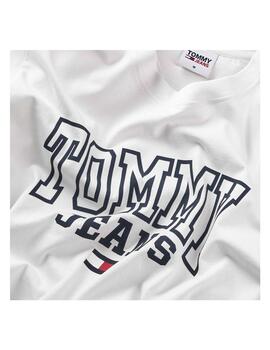 Camiseta Tommy Jeans Regular Entry Graphic Blanco Hombre