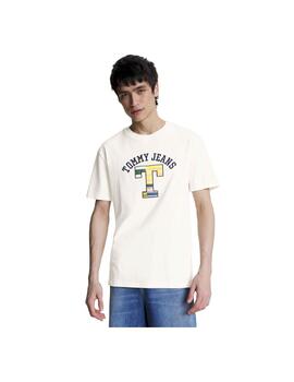 Camiseta Tommy Jeans Classic Curved Blanco Hombre