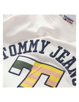 Camiseta Tommy Jeans Classic Curved Blanco Hombre