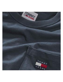 Camiseta Tommy Jeans Classic Badge Pocket Marino Hombre