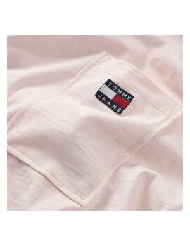 Camiseta Tommy Jeans Classic Badge Pocket Rosa Hombre