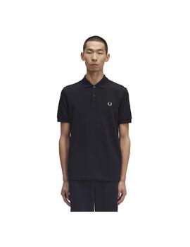 Polo Fred Perry Plain Negro Hombre