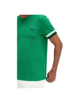 Camiseta Fred Perry Bold Tipped Verde Hombre
