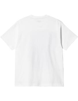 Camiseta Carhartt S/S Babybrush Duck Blanco Unisex