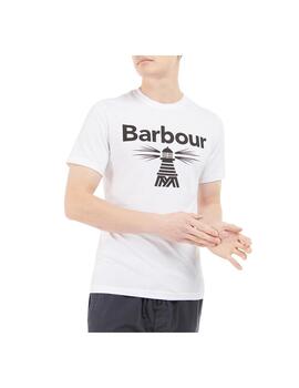 Camiseta Barbour Beacon Large Logo Blanco Hombre