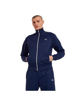 Chaqueta Fred Perry Taped Sleeve Track Marino Hombre