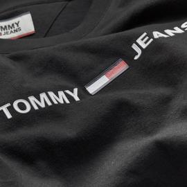Camiseta Tommy Straight Negra Hombre