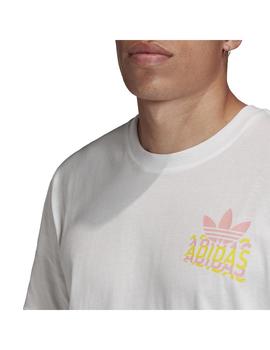 Camiseta Adidas Multi Fade Blanca Hombre