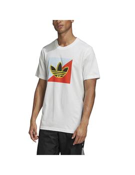 Camiseta Adidas Diagonal Logo Blanca Hombre