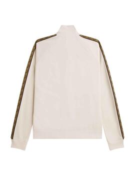 Chaqueta Fred Perry Contrast Tape Track Beige Hombre