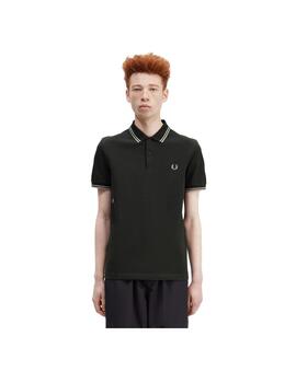 Polo Fred Perry Twin Tipped Marino Hombre