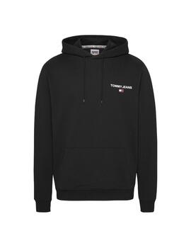 Sudadera Tommy Jeans Reg Entry Graphic Negro Hombre