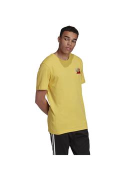 Camiseta Adidas Diagonal EMB Amarilla Hombre