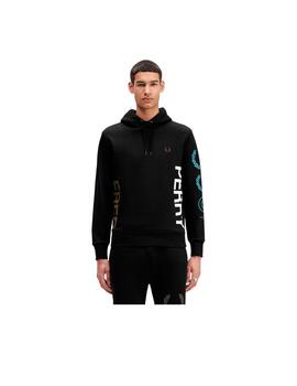 Sudadera Fred Perry Graphic Branding Negra Hombre