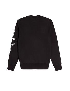 Sudadera Fred Perry Sleeve Graphic Negra Hombre