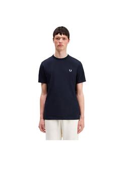 Camiseta Fred Perry Tape Detail MarinoHombre