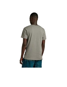 Camiseta G-Star Stripe Slim Hombre