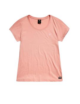 Camiseta G-Star Eyben Slim Rosa Mujer