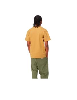 Camiseta Carhartt S/S Chase Amarilla Hombre