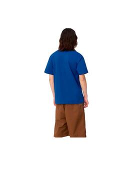 Camiseta Carhartt S/S Chase Azul Hombre