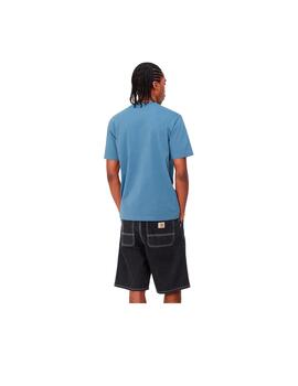 Camiseta Carhartt S/S Pocket Azul Hombre
