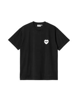 Camiseta Carhartt S/S Heart Bandana Negra Hombre