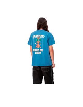 Camiseta Carhartt S/S Duckin' Azul Hombre