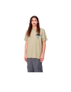 Camiseta Carhartt S/S Covers Beige Hombre