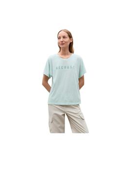 Camiseta Ecoalf Kemialf Azul Mujer