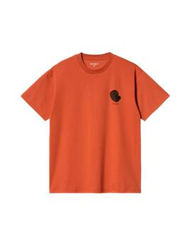 Camiseta Carhartt S/S Diagram C Naranja Hombre